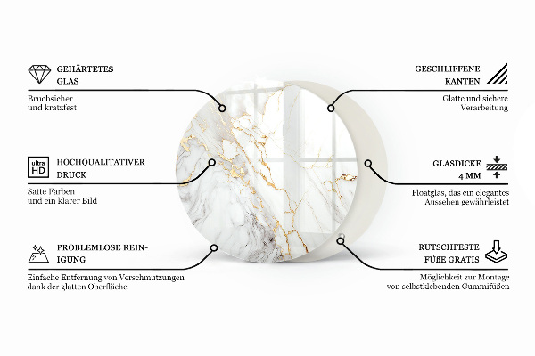 Blat Marmurowe żyły w designie