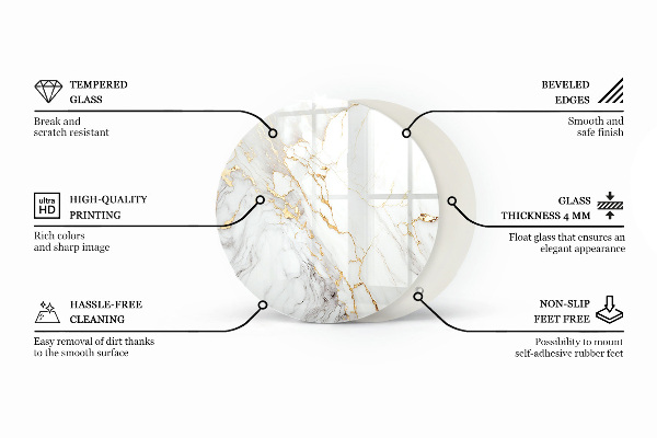 Blat Marmurowe żyły w designie