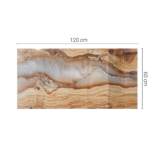 Blat Naturalny wzór drewna i żywicy