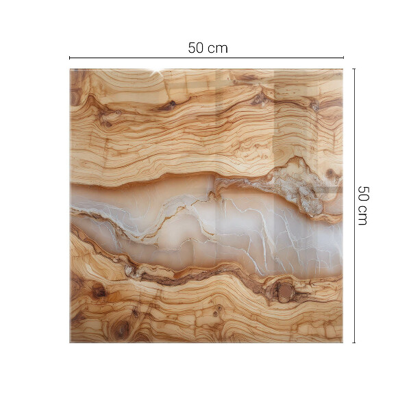 Blat Naturalny wzór drewna i żywicy