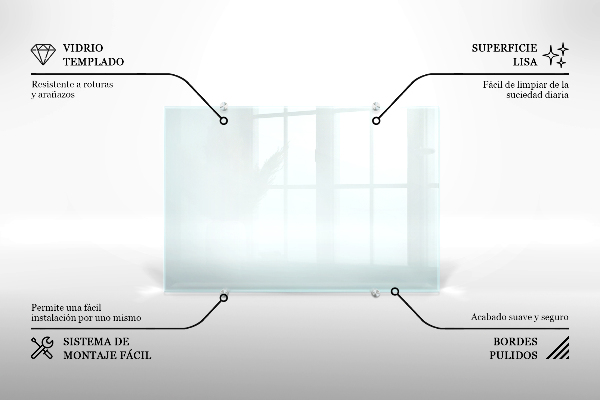 Transparentny panel do kuchni 100x30 cm