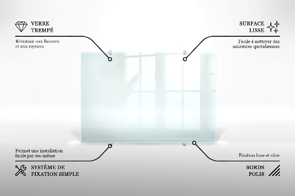 Panel do kuchni transparentny 80x60 cm