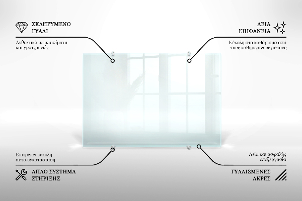 Panel do kuchni transparentny 80x60 cm