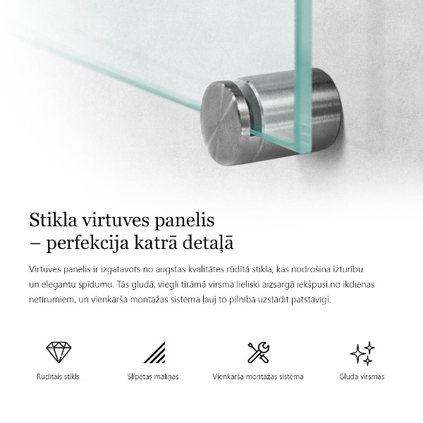 Panel do kuchni transparentny 80x60 cm