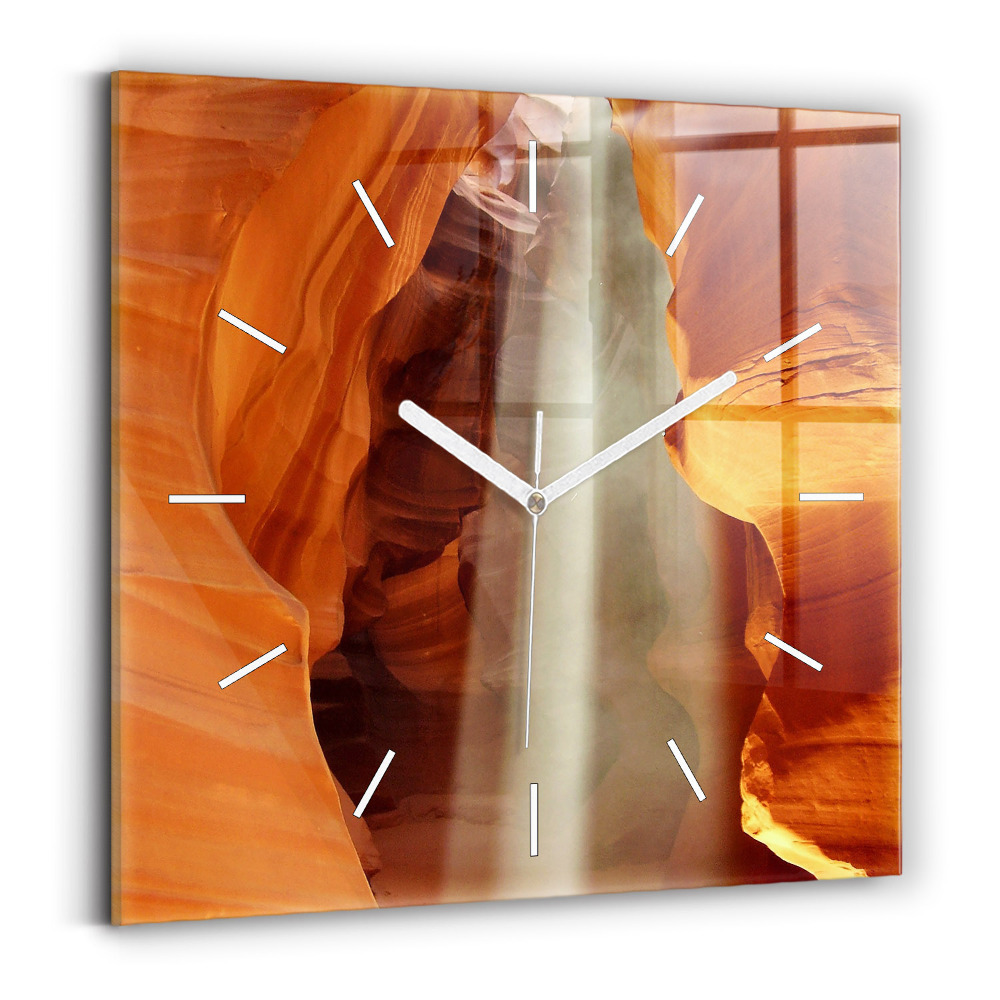 Zegar szklany 30x30 Kanion w pustyni 