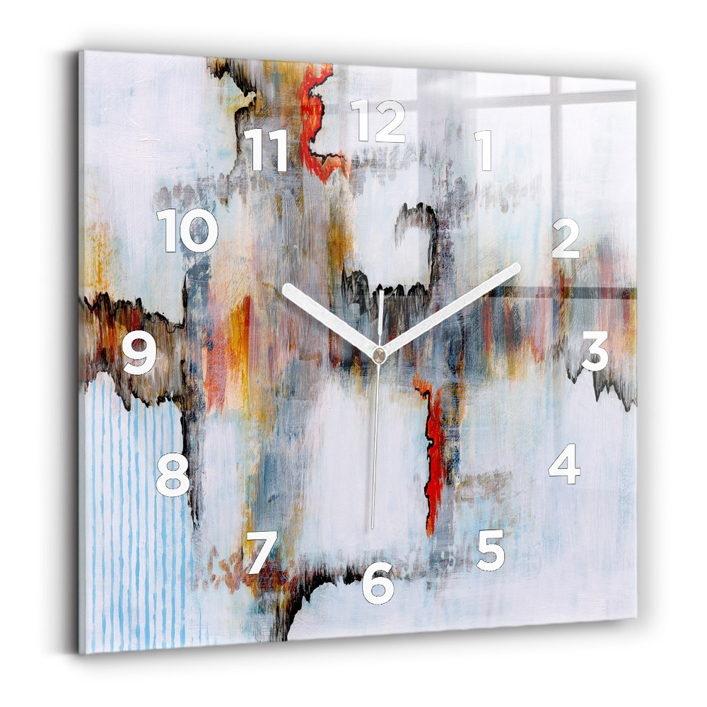 Zegar szklany 30x30 Abstrakcyjny obraz 