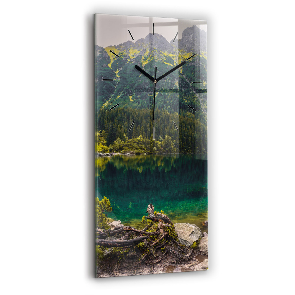 Zegar szklany 30x60 Jezioro Morskie Oko w Tatrach 