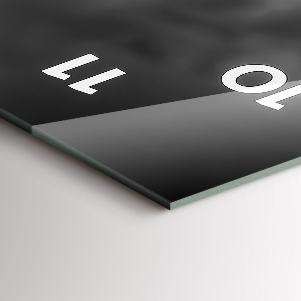 Zegar szklany pionowy Effel Tower Paryż