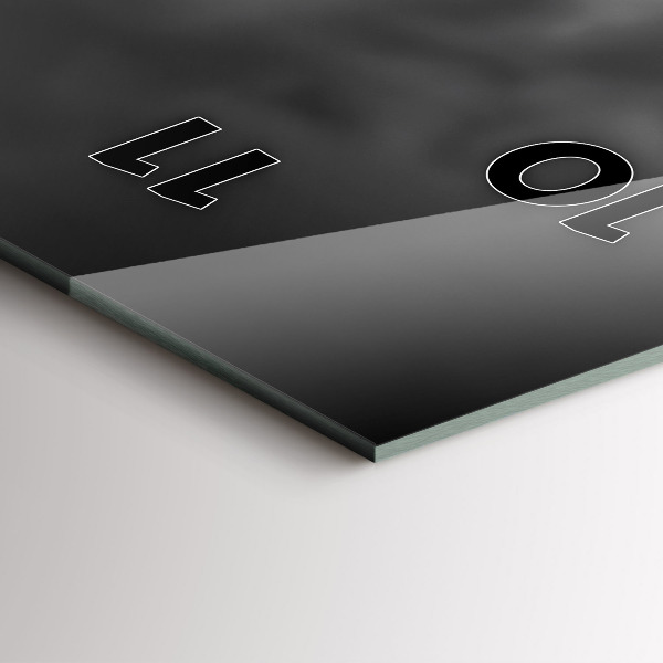 Zegar szklany pionowy Effel Tower Paryż