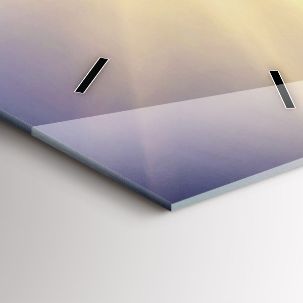 Zegar szklany pionowy Krajobraz gór