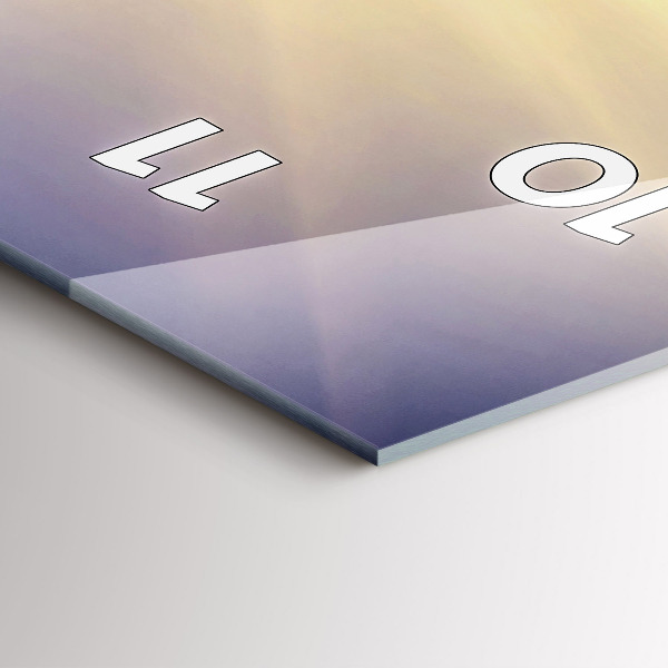 Zegar szklany pionowy Krajobraz gór