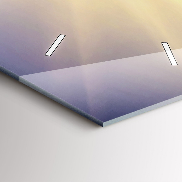 Zegar szklany pionowy Krajobraz gór