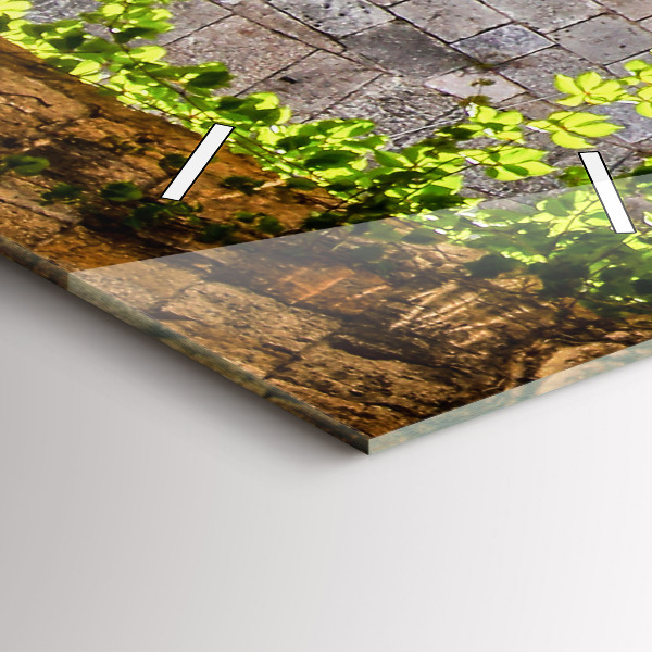 Zegar szklany pionowy Malownicza ulica Rodos