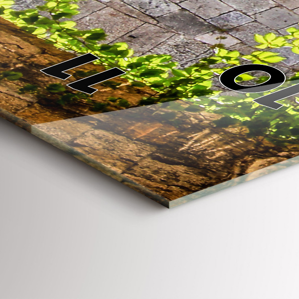 Zegar szklany pionowy Malownicza ulica Rodos