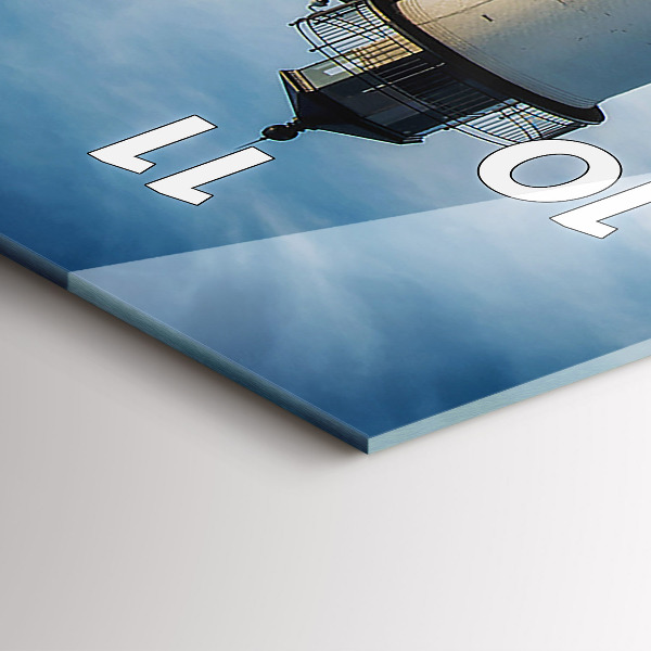 Zegar szklany pionowy Latarnia morska Annisquam