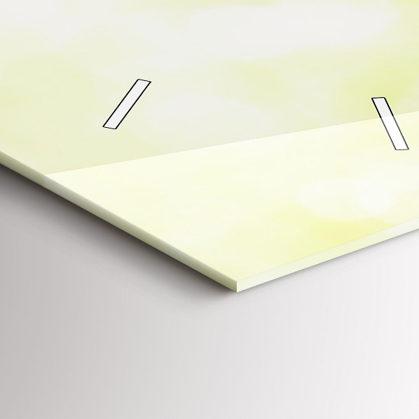 Zegar szklany pionowy Zielona trawa