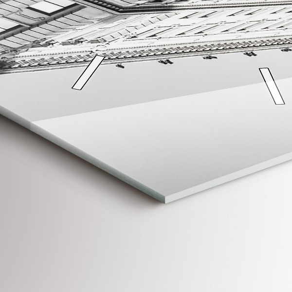 Zegar szklany pionowy Manhattan i taksówki