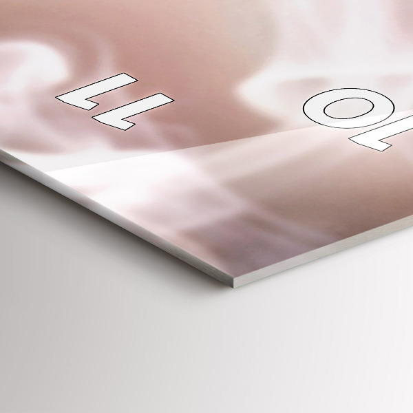 Zegar szklany pionowy Filiżanka kawy