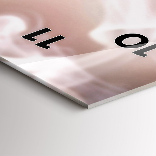 Zegar szklany pionowy Filiżanka kawy