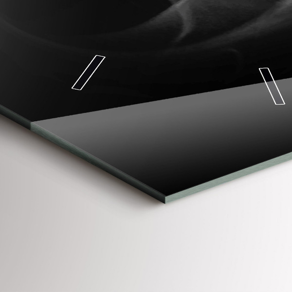 Zegar szklany pionowy Filiżanka kawy