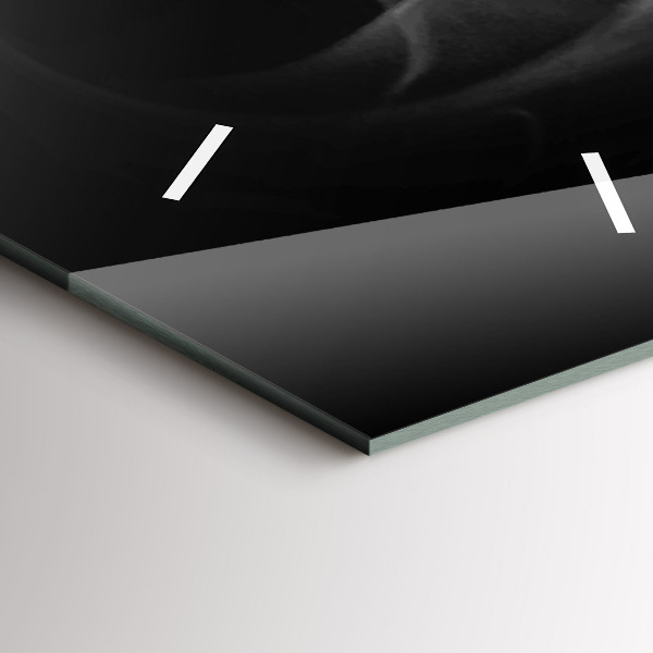 Zegar szklany pionowy Filiżanka kawy