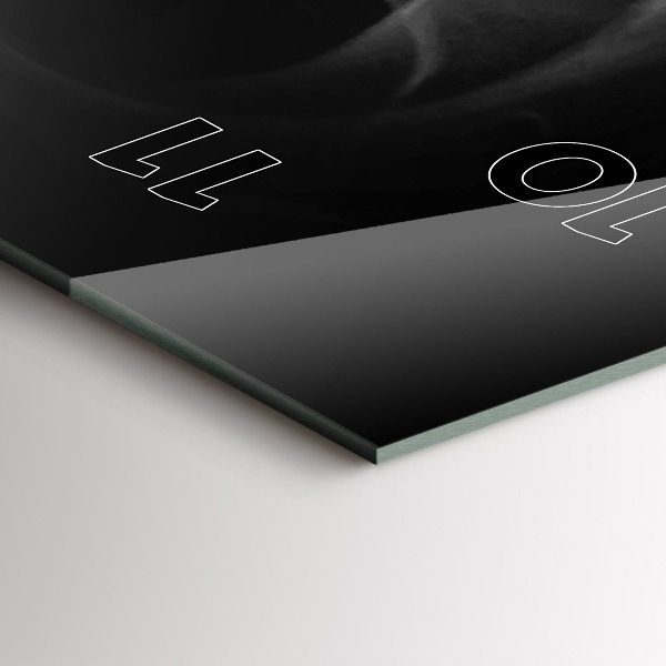 Zegar szklany pionowy Filiżanka kawy