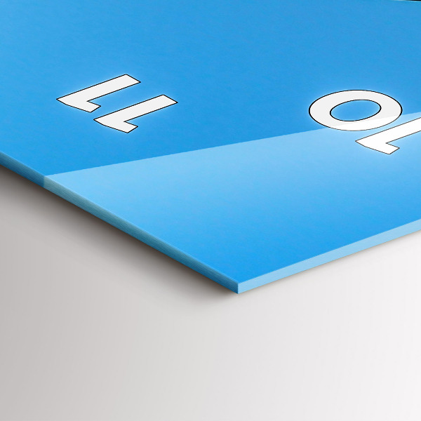 Zegar szklany pionowy Widok na góry