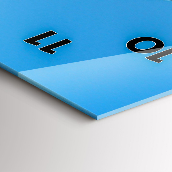 Zegar szklany pionowy Widok na góry