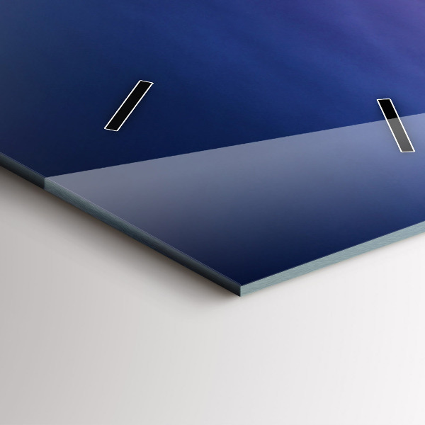 Zegar szklany pionowy Nowy Jork i zachód słońca