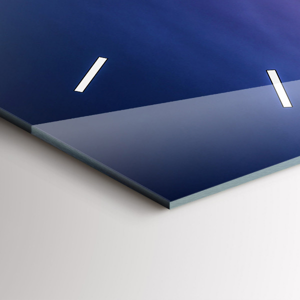 Zegar szklany pionowy Nowy Jork i zachód słońca