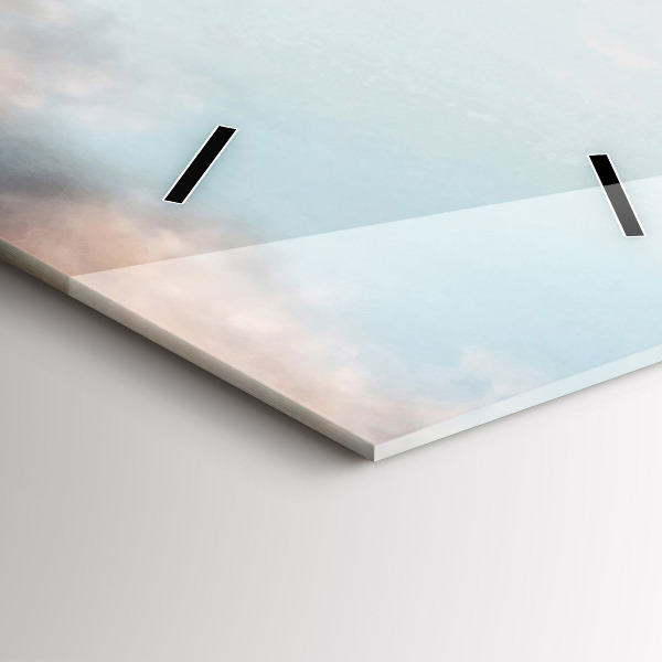 Zegar szklany pionowy Panorama z wieżą Eiffla