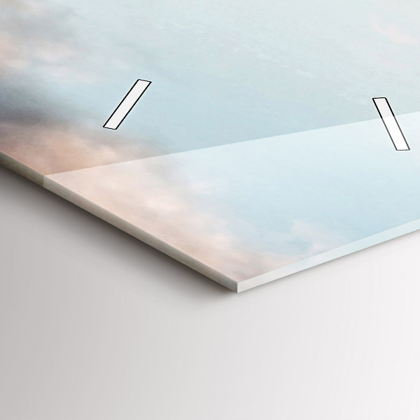 Zegar szklany pionowy Panorama z wieżą Eiffla