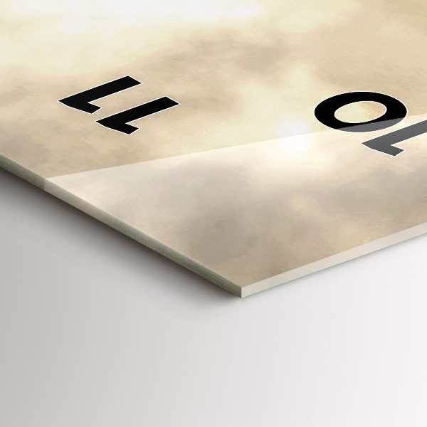 Zegar szklany pionowy Wieżowe w Nowym Jorku