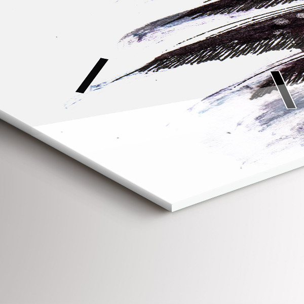 Zegar szklany pionowy Malowane ptaki