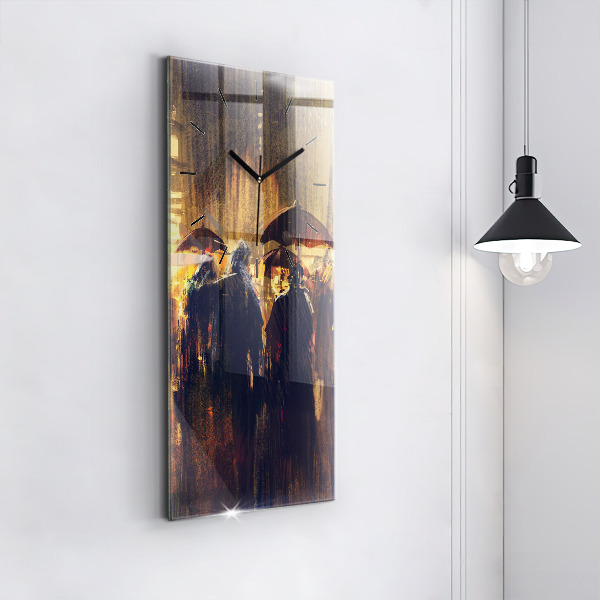 Zegar szklany pionowy Impresjonizm w sztuce Rynek