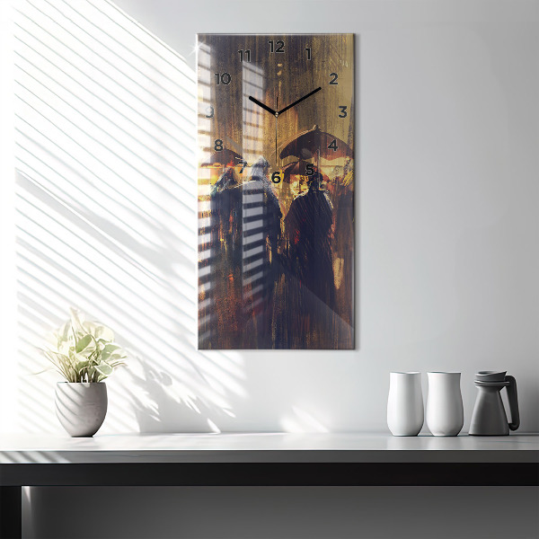 Zegar szklany pionowy Impresjonizm w sztuce Rynek