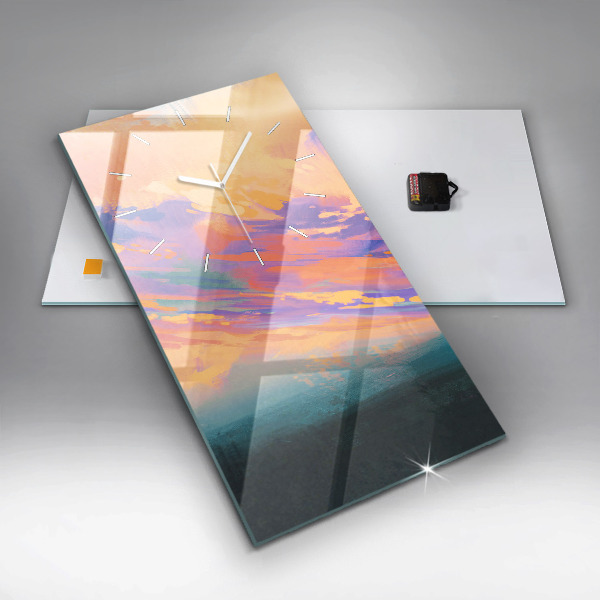 Zegar szklany pionowy Platoniczna miłość