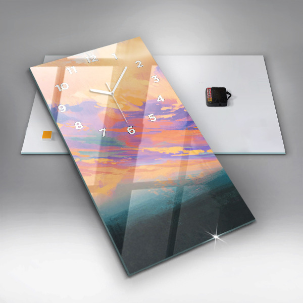 Zegar szklany pionowy Platoniczna miłość