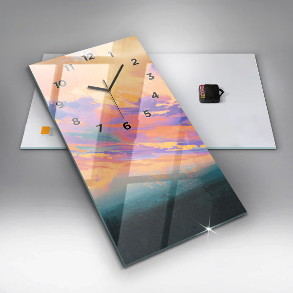 Zegar szklany pionowy Platoniczna miłość