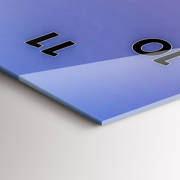 Zegar szklany pionowy Widok na Barcelonie