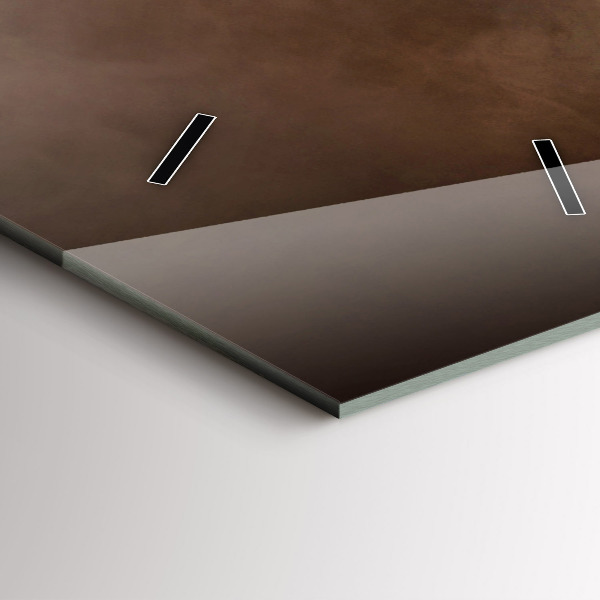 Zegar szklany pionowy Ziarna kawy