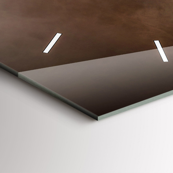 Zegar szklany pionowy Ziarna kawy