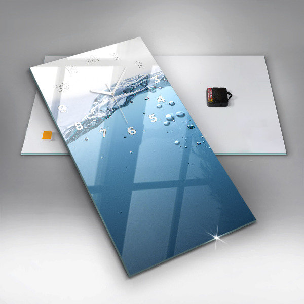 Zegar ścienny pionowy Widok pod wodą