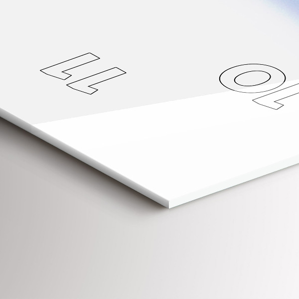 Zegar ścienny pionowy Widok pod wodą