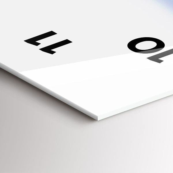 Zegar ścienny pionowy Widok pod wodą