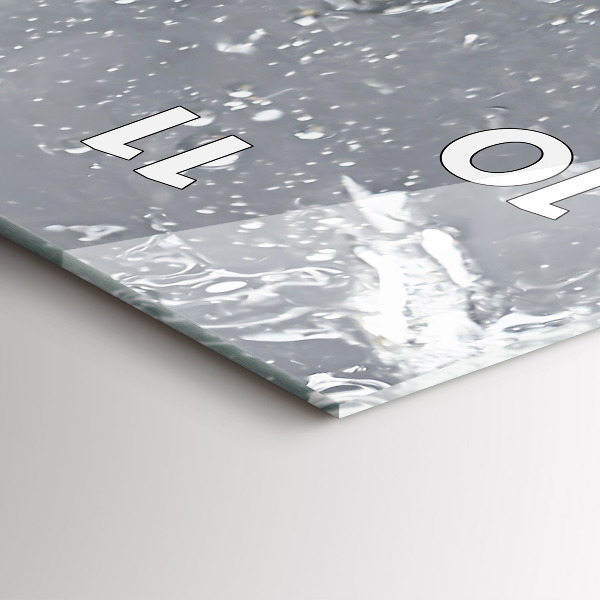 Zegar ścienny pionowy Cytrusy w wodzie