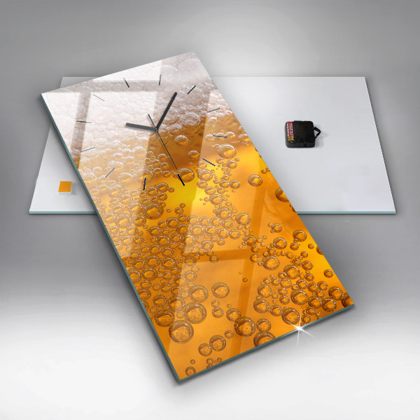 Zegar ścienny pionowy Piwo z pianką