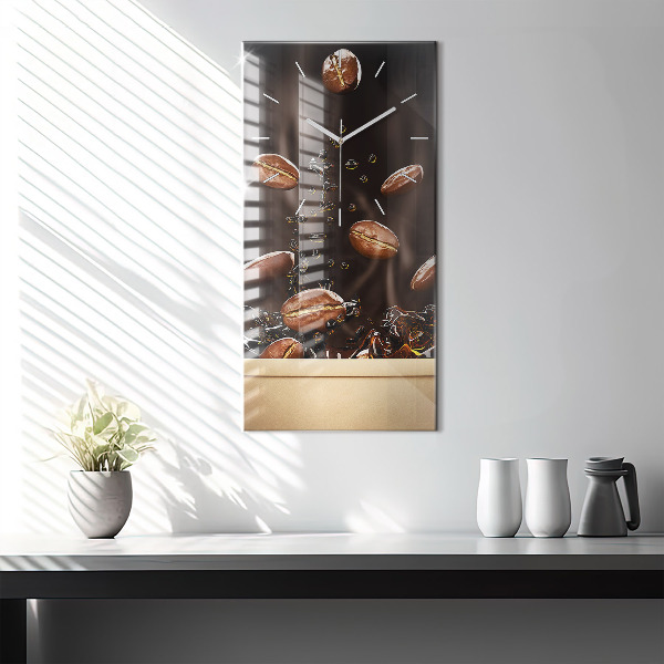 Zegar ścienny pionowy Gorąca kawa