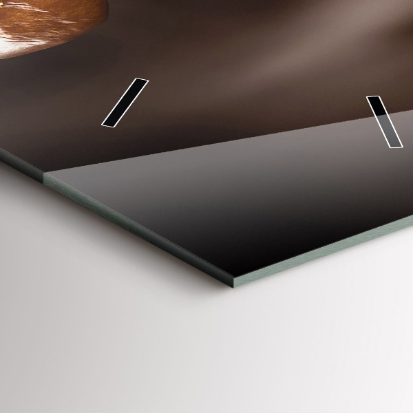 Zegar ścienny pionowy Gorąca kawa