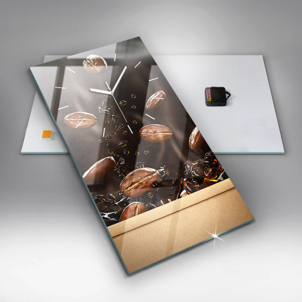 Zegar ścienny pionowy Gorąca kawa